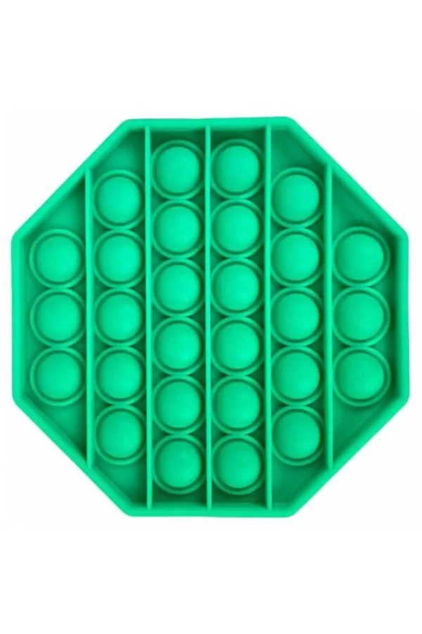 Sekizgen Tek Renk Pop Push İt Anti Stres Baloncukları Bubble Fidget
