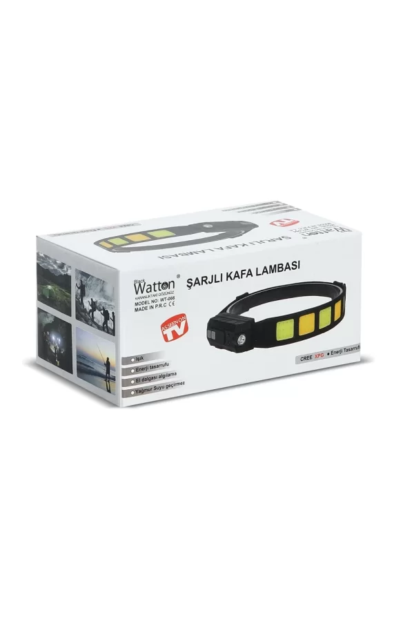 Sensörlü Cob Xpg Led Kafa Lambası  Wt-066