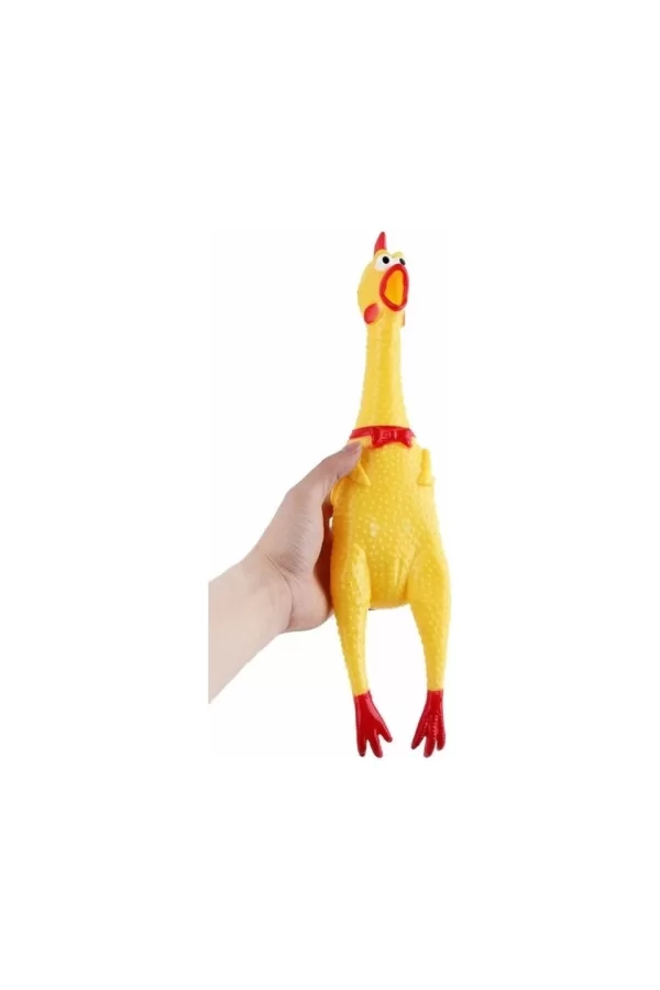 Sesli Horoz Eğlenceli Köpek ve Kediler İçin Sesli Öten Horoz Oyuncak 28 cm