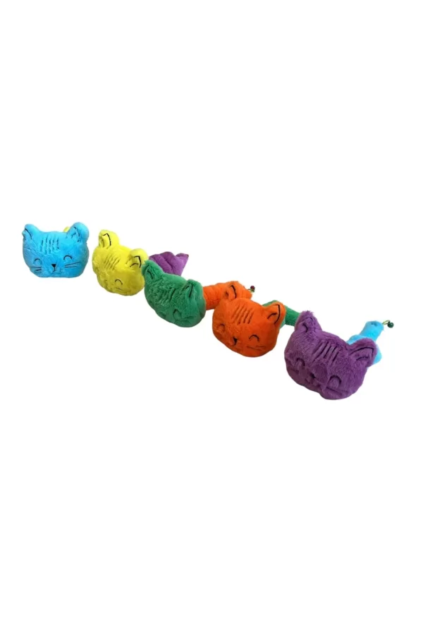 Sesli Peluş Yaylı Mutlu Kedi Köpek Oyuncağı 26 cm Çeşitli Renklerde