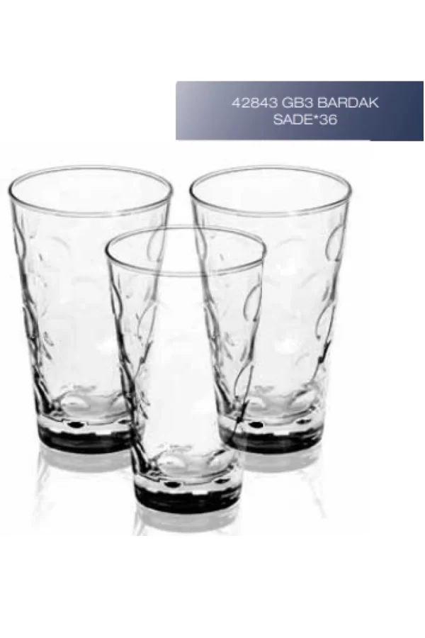 Sigma Bardak 42843 3lü Sade Royaleks-SGM09078 42843