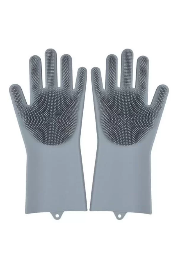 Sihirli Isıya Dayanıklı Silikon Çok Amaçlı Bulaşık Eldiven Fırçası Magic Gloves