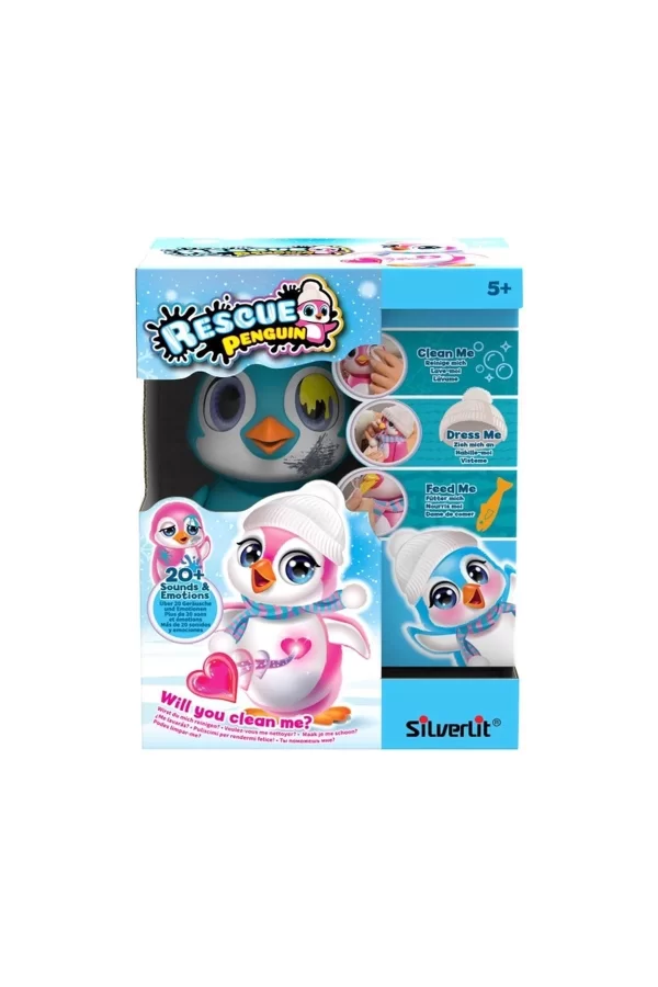 Sıl 88652 Silverlit Rescue Interactive Penguen Mavi