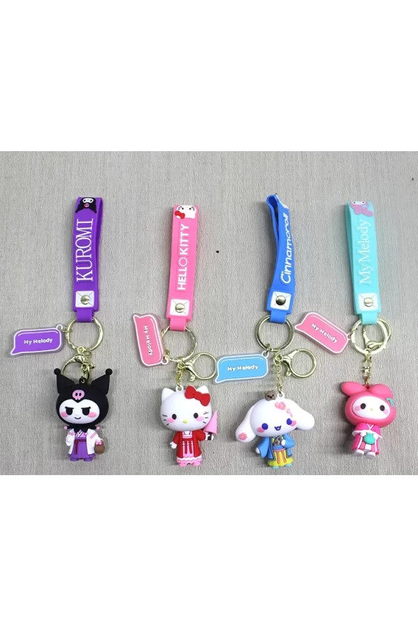 Silikon Kuromi Ve Hello Kitty Anahtarlık Alk4249