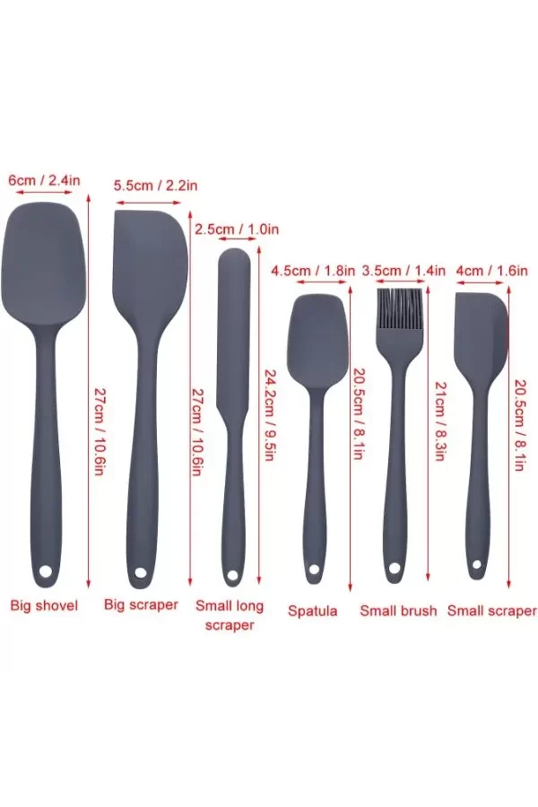 Silikon Spatula ve Fırça Seti