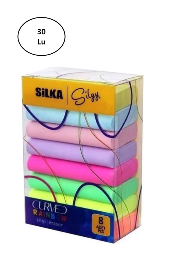 Silka Curved Rainbow 8 Li Silgi 30lu