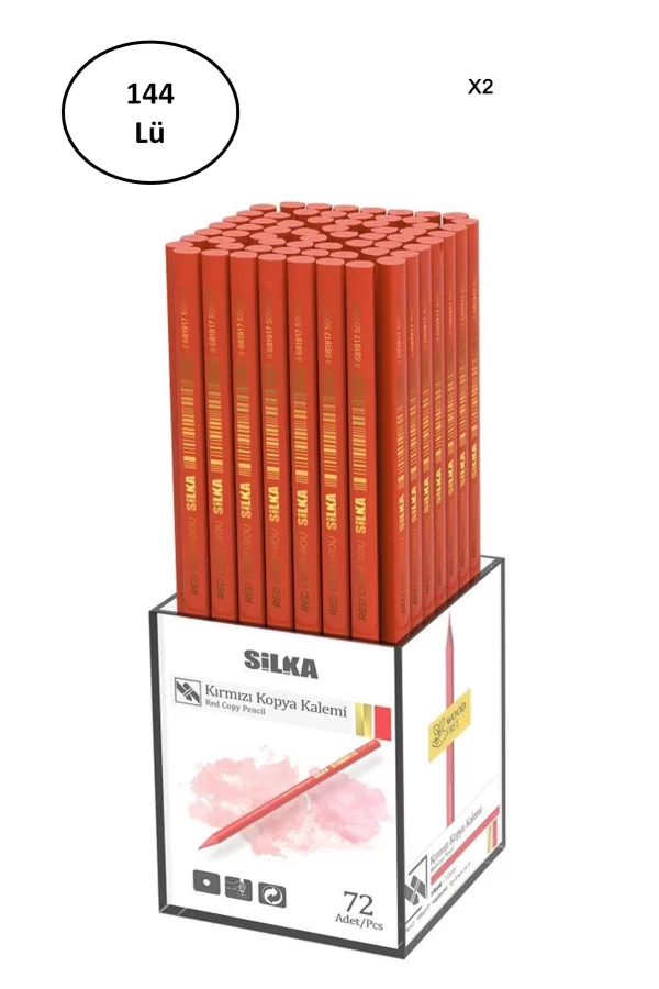 Silka Kırmızı Kopya Kalemi 144lü