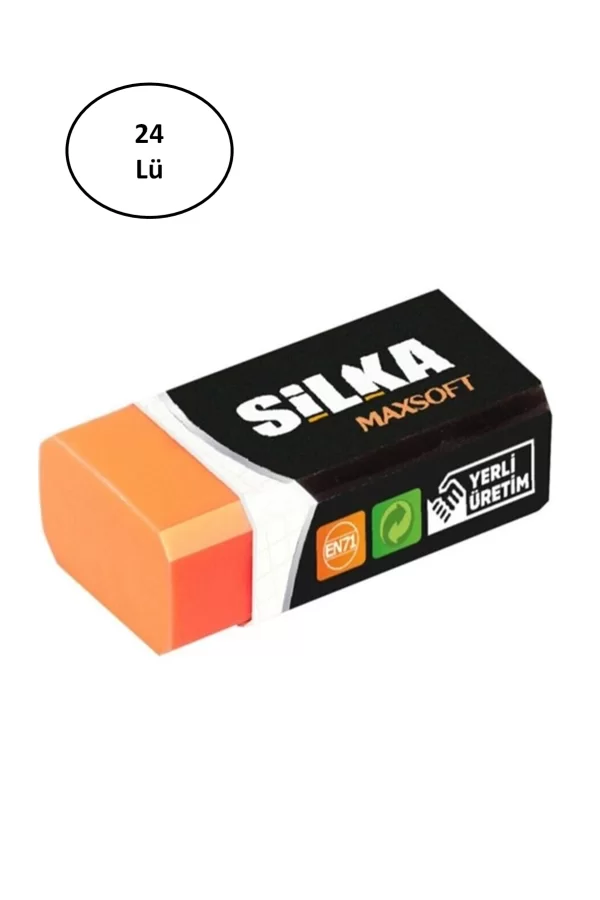 Silka Maxsoft Turuncu Silgi 24lü