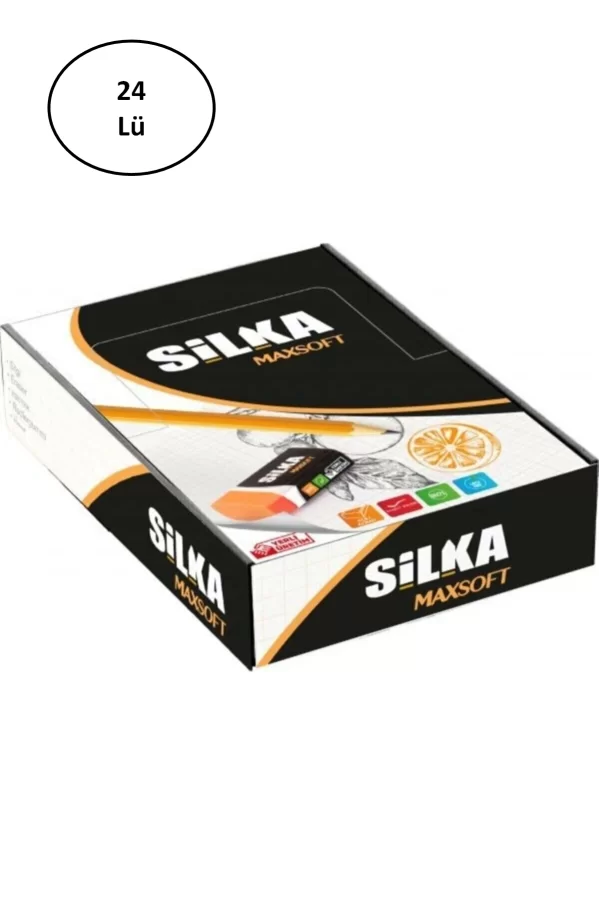 Silka Maxsoft Turuncu Silgi 24lü