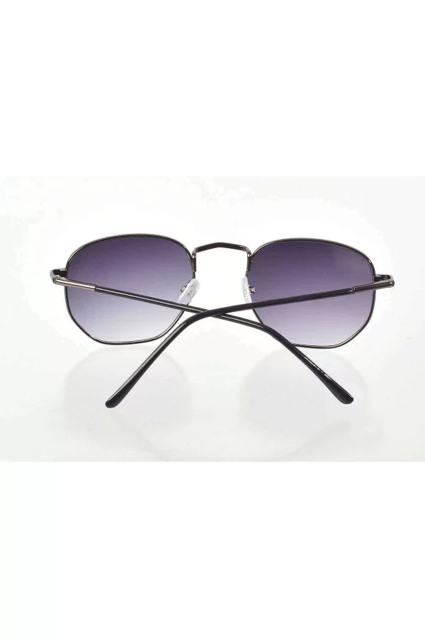 Siyah Metal Çerçeve Cat Eye Güneş Gözlüğü - Moda Gözlük