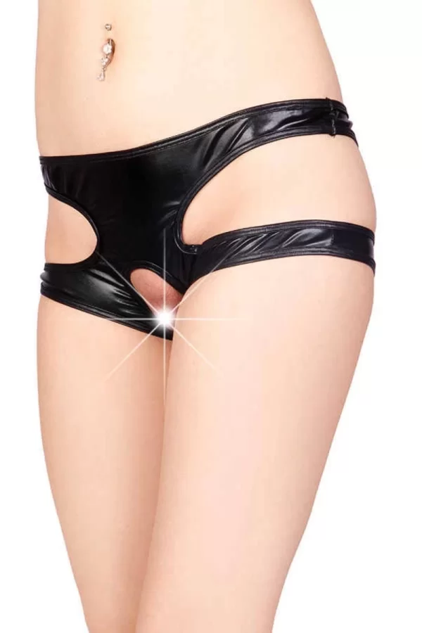 Siyah Özel Bölgesi Açık Seksi Külot Tm1172