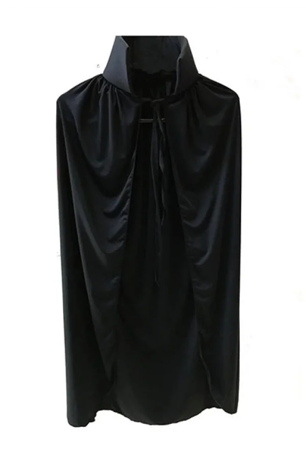Siyah Yakalı Pelerin - Vampir Pelerin - Dracula Pelerin 90 Cm