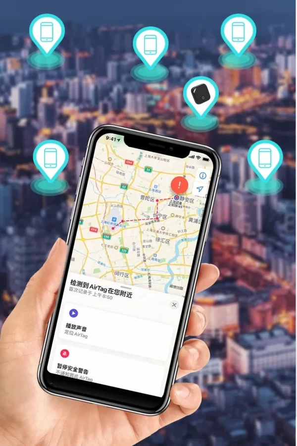 Smart Tag Airtag Akıllı Takip Cihazı Apple My Find Uyumlu Beyaz
