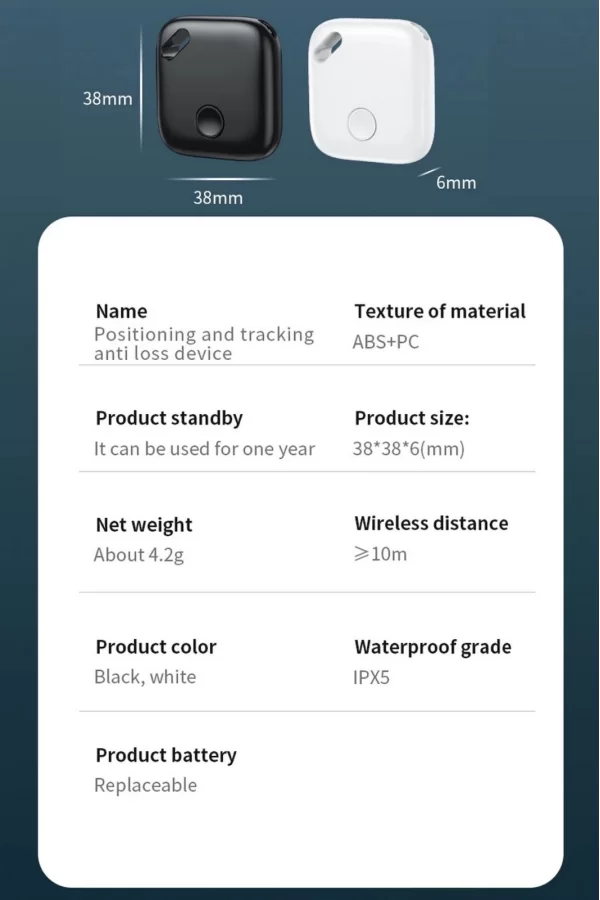 Smart Tag Airtag Akıllı Takip Cihazı Apple My Find Uyumlu Beyaz