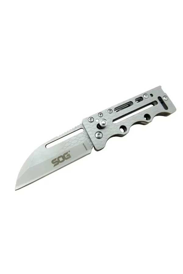 Sog Ac78 Gri Yaprak Kamp Çakı 14,5 Cm - Metal Sap, Kılıflı