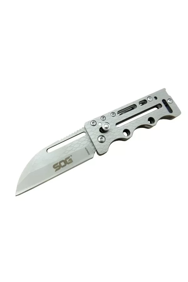 Sog Ac78 Gri Yaprak Kamp Çakı 14,5 Cm - Metal Sap, Kılıflı