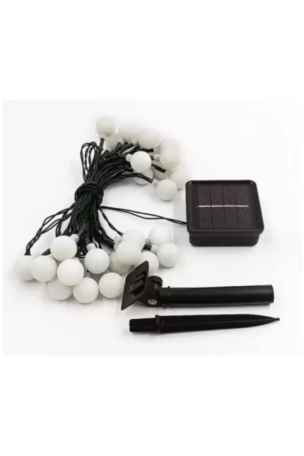 Solar 5m 28 Led Top RGB Siyah Kablolu