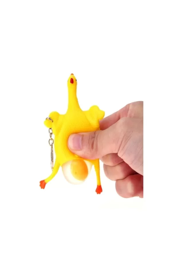 Squishy Yumurtlayan Tavuk Anahtarlık