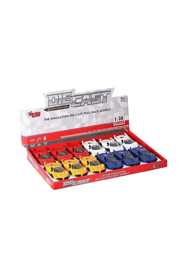 Sr-1310-11-12-13 Çek Bırak Işıklı Ve Müzikli Spor Araba 1:36 -vardem