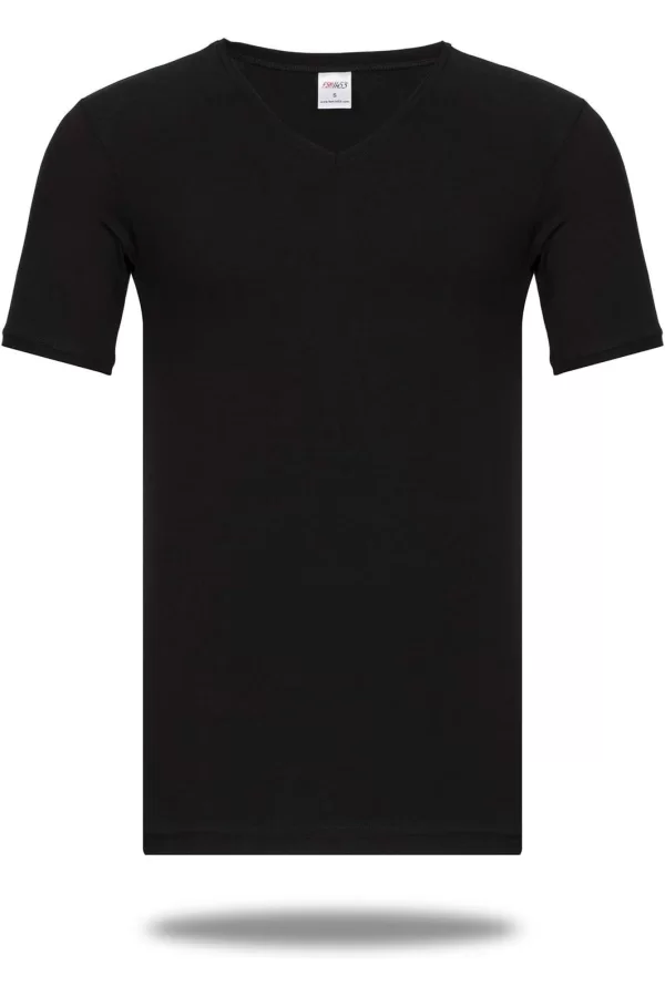 Star 206 Modal Yarım Kol V-Yaka T-Shirt Atlet
