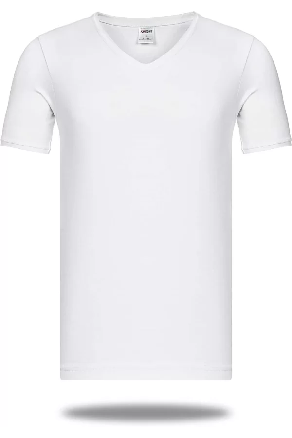 Star 206 Modal Yarım Kol V-Yaka T-Shirt Atlet
