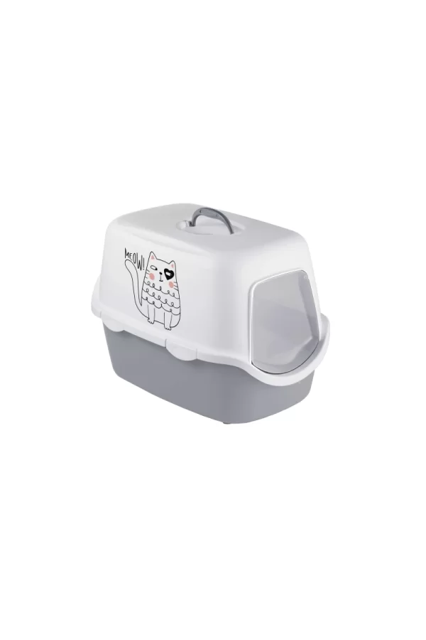 Stefanplast Cathy Grıffe Gri/beyaz Kedi Tuvaleti 56x40x40cm