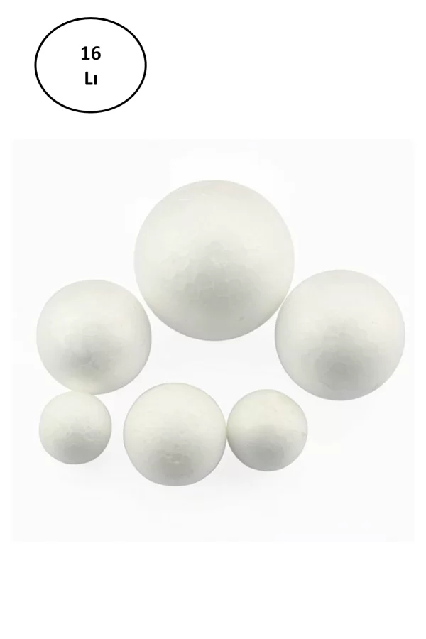Strafor Köpük Top 8 Cm 16lı