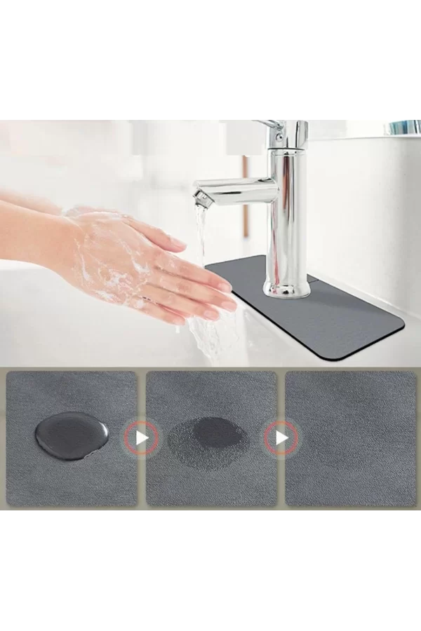 Su Emici Sihirli Mutfak Banyo Musluk Matı Lavabo Kenar Matı