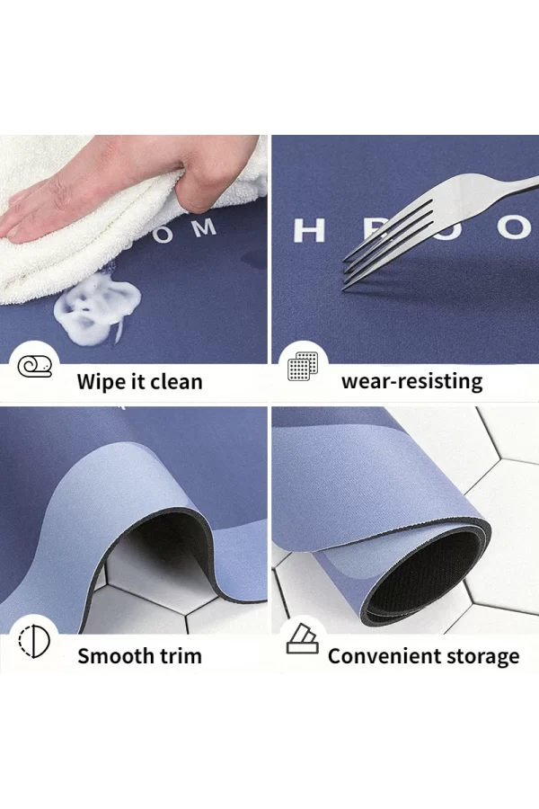 Süper Emici Banyo Duş Paspası