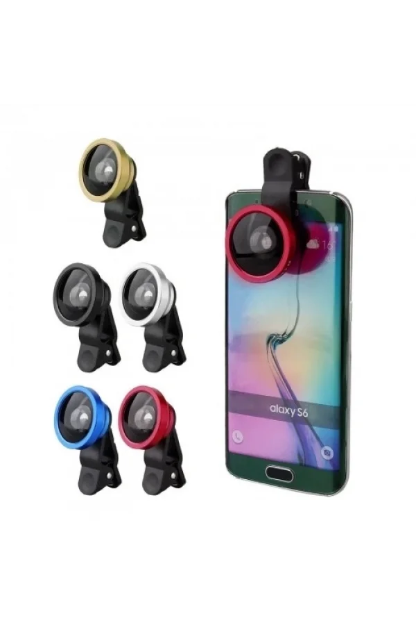 Süper Geniş Açı Özçekim Kamera Lens Iphone 5/5 S/6/6 Artı Samsung Galaxy Not 3, 5