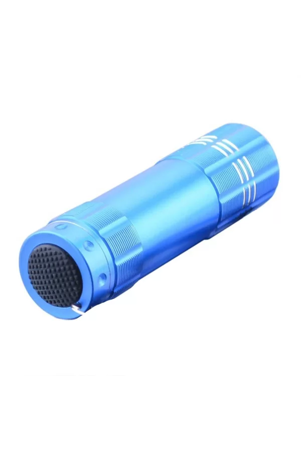 Süper Parlak 9 Ledli Metal Mini El Feneri