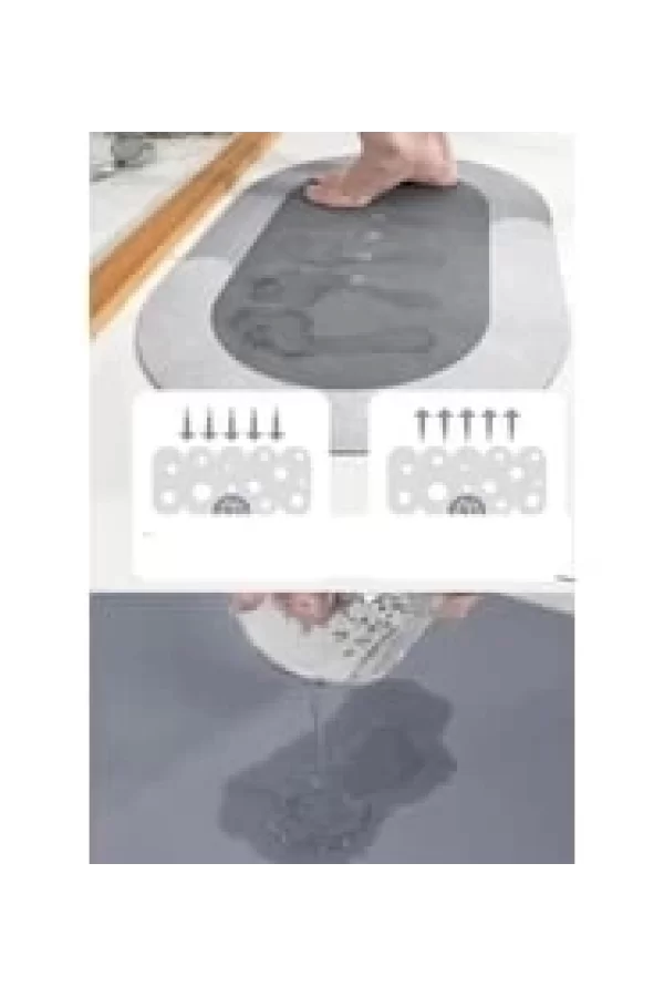 Süper Su Emici Kaymaz Tabanlı Banyo Paspası ( 40*60 )cm