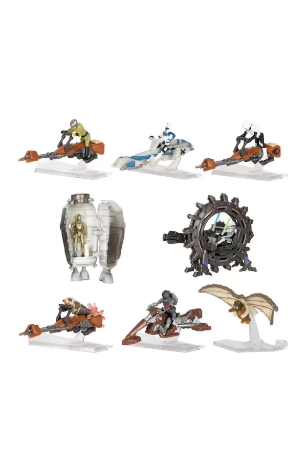 Sw J0032-4 Star Wars Mikro Figür Ve Araç Mini Sürpriz Paket Asorti Seri-4 12li