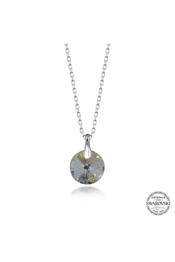 Luz&Pos Swarovski Crystal Taşlı Gümüş Kadın Kolye