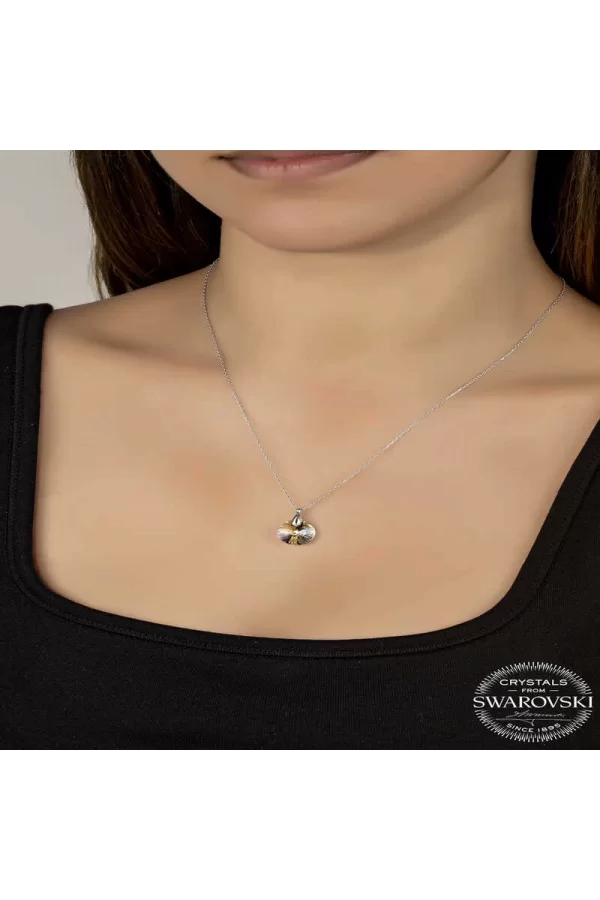 Luz&Pos Swarovski Crystal Taşlı Gümüş Kadın Kolye