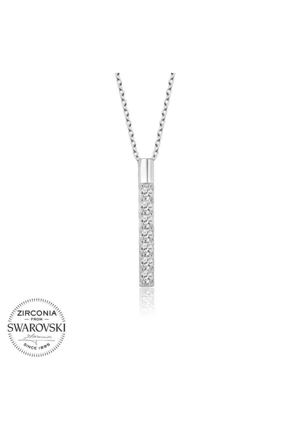 Luz&Pos Swarovski Taşlı Gümüş Yeditaş Bayan Kolye