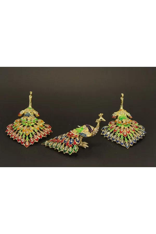 Swarovski Taşlı Tavuskuşu Model 6