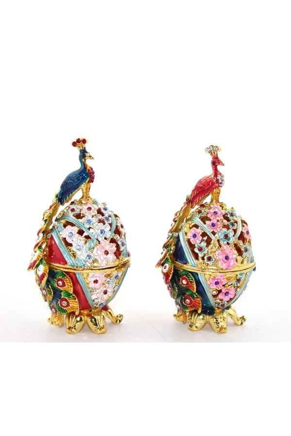 Swarovski Taşlı Tavuskuşu Yumurta