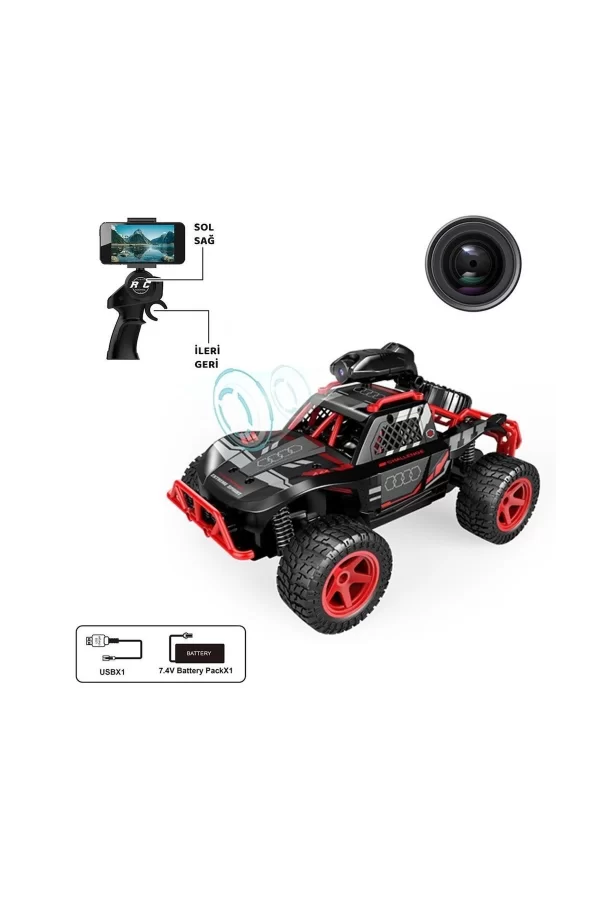 Syr-666-764wa Kumandalı Şarjlı Kameralı Off Road Araba -vardem Oyuncak