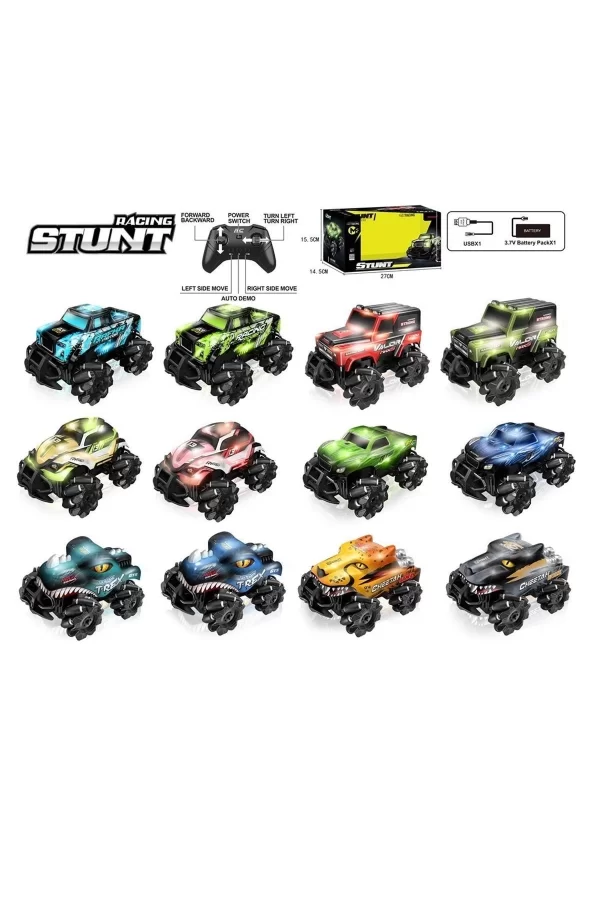 Syr-666-842ca-3-4-5-6-7ca  Kumandalı Şarjlı Stunt 4x4 Işıklı Araba