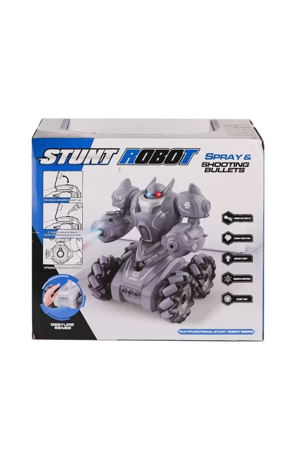 Syr-666-861 Kumandalı Şarjlı Işıklı Roket Ve Buhar Atan Robot Araba -vardem Oyuncak
