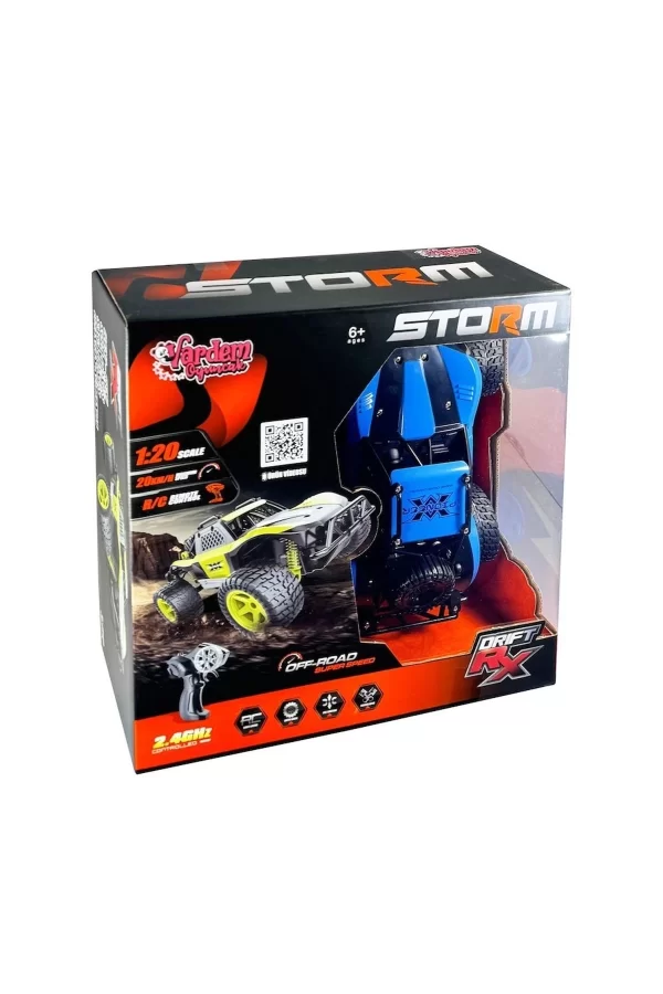 Syr-66764ma Kumandalı  2.4ghz Şarjlı 1:20 Storm Drift Araba