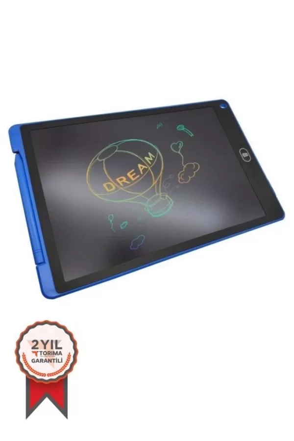 T12 Mavi Writing Tablet Lcd 12 Inç Dijital Kalemli Çizim Yazı Tahtası