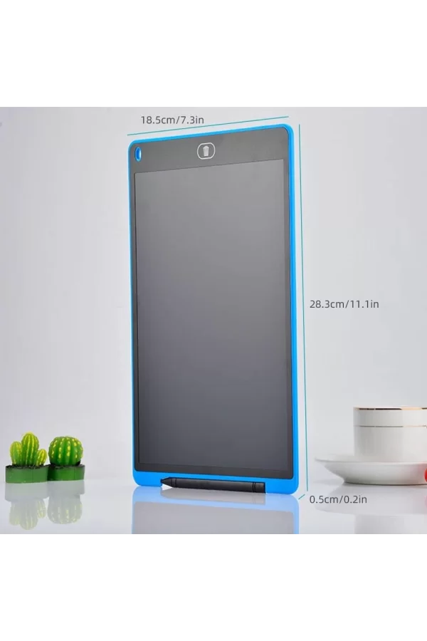 T12 Mavi Writing Tablet Lcd 12 Inç Dijital Kalemli Çizim Yazı Tahtası