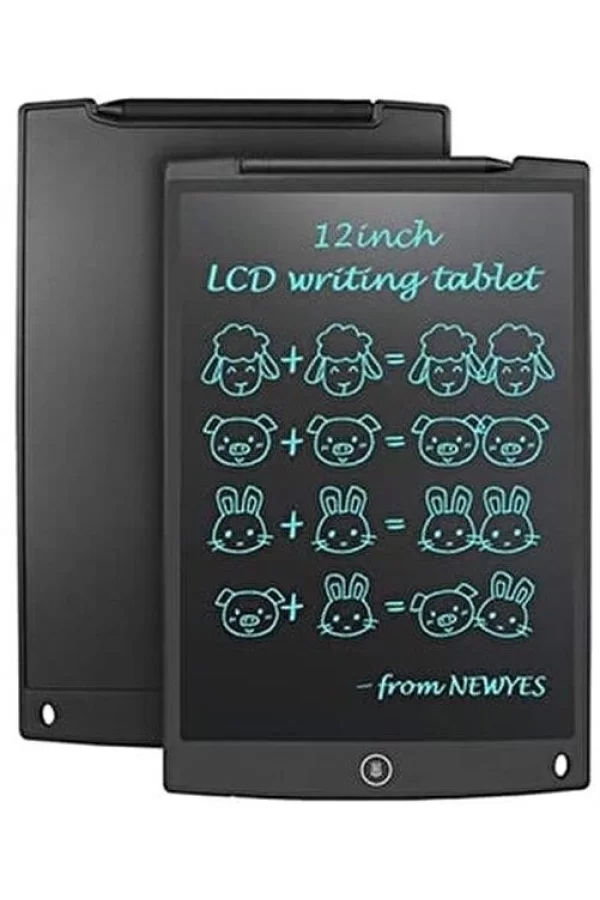 T12 Siyah Writing Tablet Lcd 12 Inç Dijital Kalemli Çizim Yazı Tahtası