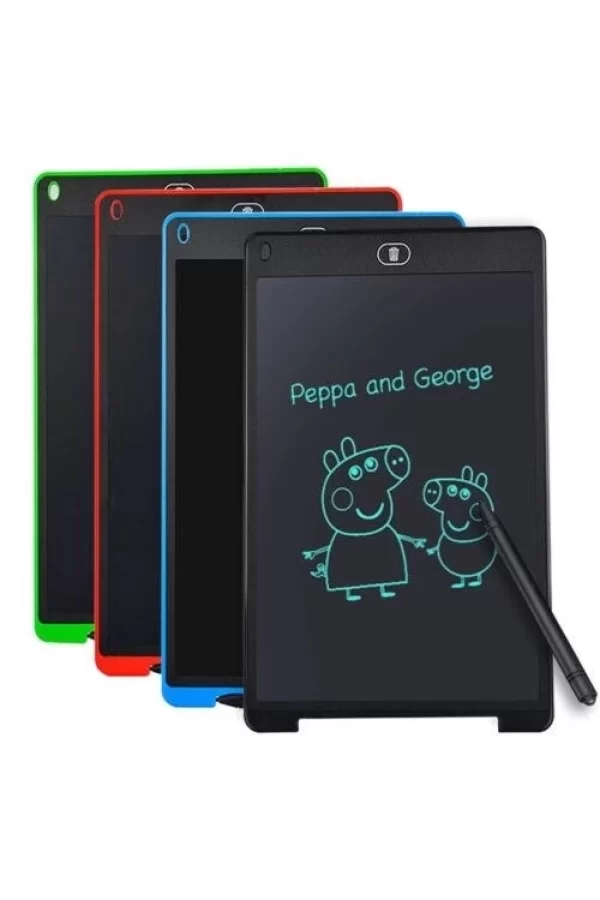 T12 Siyah Writing Tablet Lcd 12 Inç Dijital Kalemli Çizim Yazı Tahtası