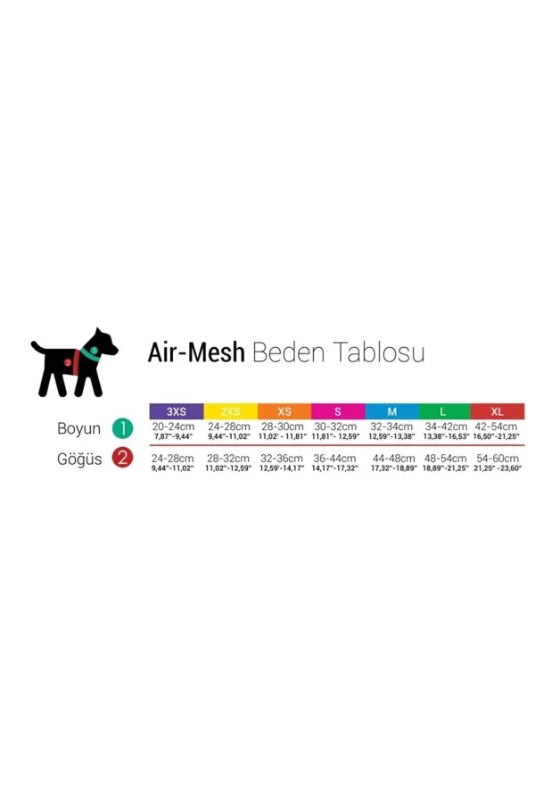 Tailpetz Air Mesh Köpek Göğüs Tasması 2XSmall 28x32 cm Brown