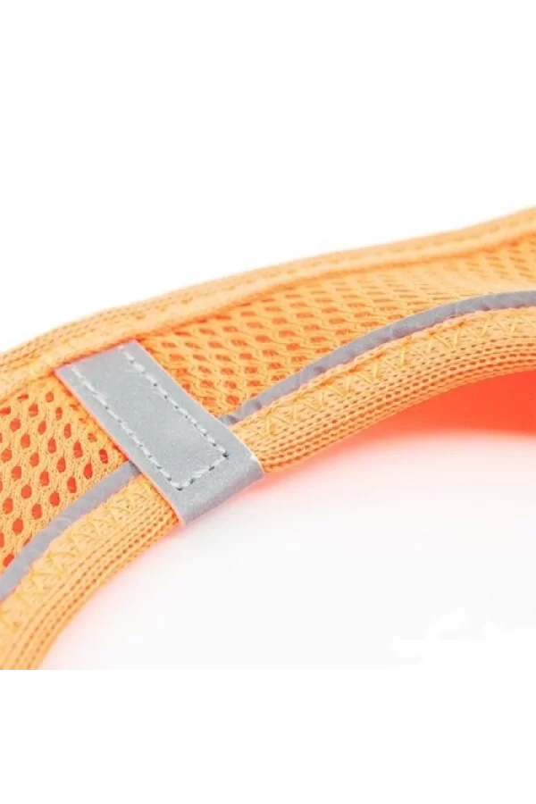 Tailpetz Air Mesh Köpek Göğüs Tasması 2XSmall 28x32 cm Neo Orange
