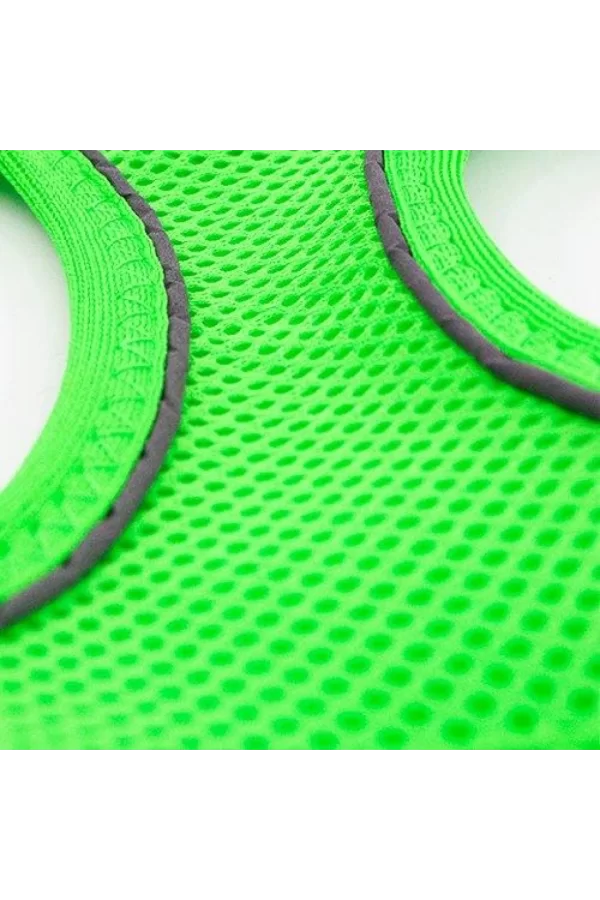 Tailpetz Air Mesh Köpek Göğüs Tasması Large 48x54 cm Neon Yeşil