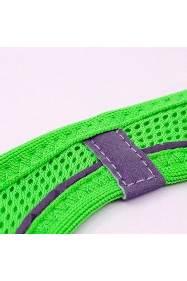 Tailpetz Air Mesh Köpek Göğüs Tasması Large 48x54 cm Neon Yeşil